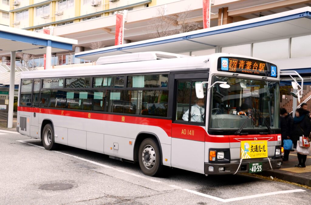 2015年1月2日　青葉台駅にて